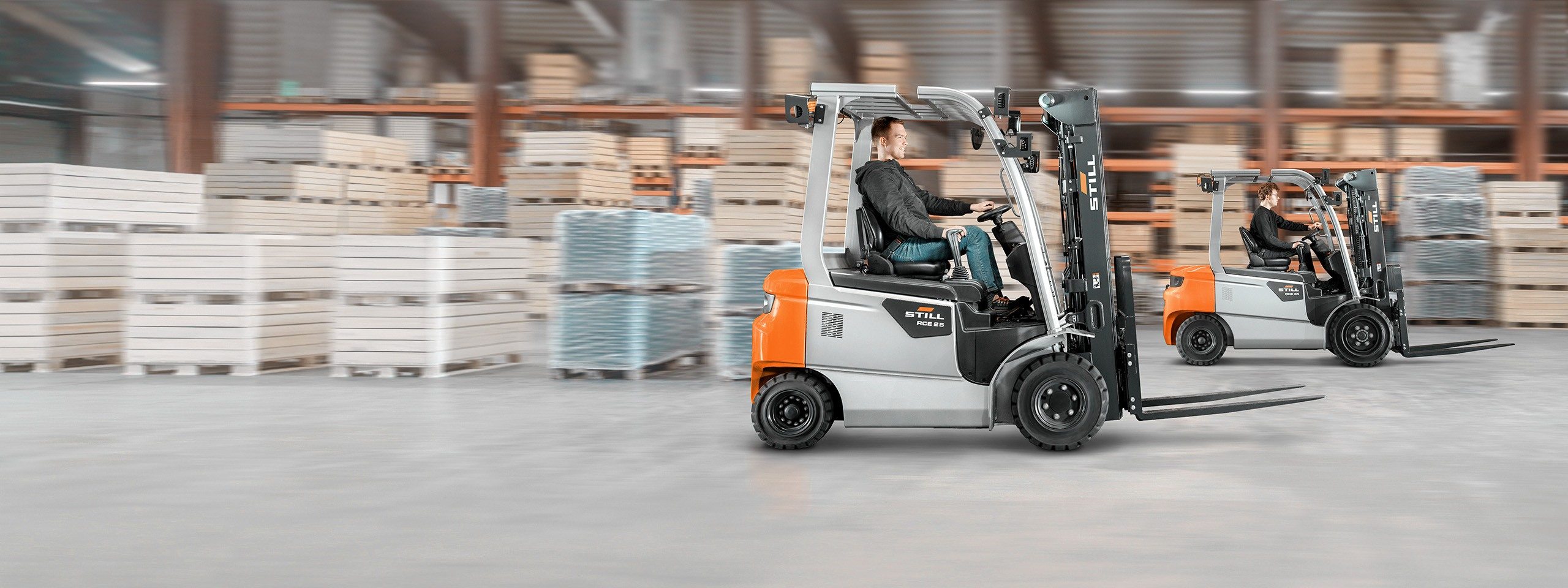 bestuurders heftruck magazijn